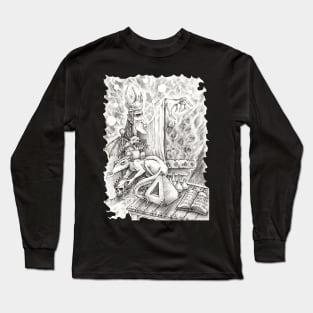 Necromancer - Clark Ashton Smith inspired weird fiction Long Sleeve T-Shirt